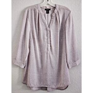 Top/Blouse-Jones & Co.-Jones New York-Long-Light Weight-Snakeskin Like Print-1X